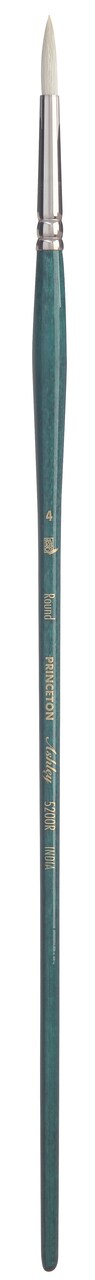 Princeton Series 5200 Ashley Natural Bristle Brush-Long Handle Round Size 4
